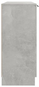 betonszürke szerelt fa tálalóasztal 90,5x30x70 cm