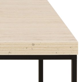 Bézs dohányzóasztal márvány dekoros asztallappal 55x110 cm Barossa – Actona