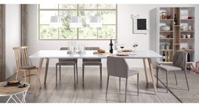 Bővíthető étkezőasztal hosszabbító asztallappal 90x140 cm Eunice – Kave Home