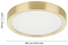 Eglo 900181 - LED mennyezeti lámpa FUEVA LED/17W/230V átm. 21 cm