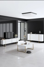 Luxe - fehér/arany komód