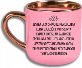 Bögre Rózsaszín Elegáns Nagy Vicces Ajándék Én Vagyok A Nyugalom Oázisa