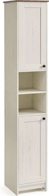 Koupelnová skříňka 30x30x170cm, mdf, bílá, AUK-E1166 WT