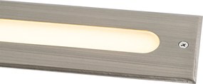Modern talajszpot acél 30 cm LED-del IP65 - Eline