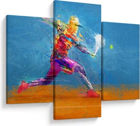Kép - Festett teniszező (90x60 cm)