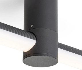 RENDL CLARIS 120 přisazená černá mléčný akryl 230V LED 2x12W 3000K