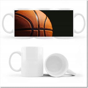 Nyomott mintás bögre Klasszikus kosárlabda labda