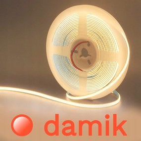 Cob Led szalag 12V 5m Neon 10W/m Meleg Fény 320 LED/m IP20 Erős