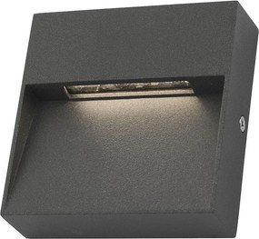DAR LIGHTING YUK2139 YUKON Modern Kültéri Fali Lámpa Szürke LED IP65