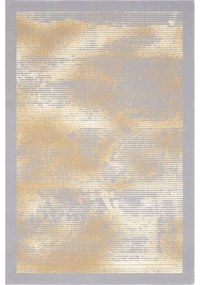 Szürke-bézs gyapjú szőnyeg 100x180 cm Stratus – Agnella