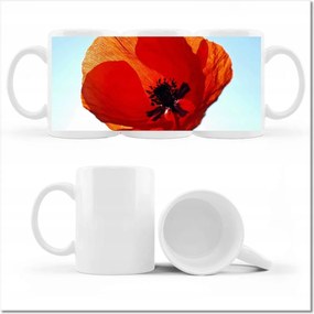 Fotós bögre Pipacs Virágok