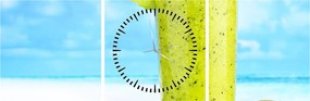 Kép - kiwi smoothie (órával) (90x30 cm)
