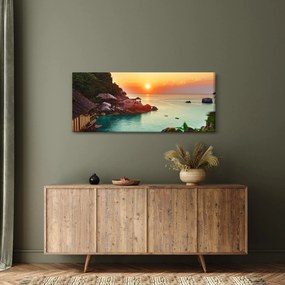 Gyönyörű strand képe (120x50 cm)