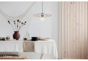 Csillár zsinóron FALCO 1xE27/60W/230V átm. 40 cm bézs