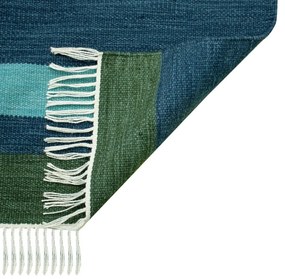 Marlin sötétkék kétoldalas kültéri szőnyeg újrahasznosított műanyagból, 90 x 150 cm - Green Decore