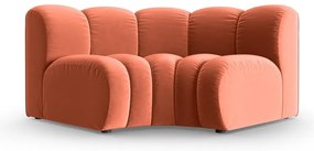 Rózsaszín bársony kanapé modul (variálható sarok) Lupine – Micadoni