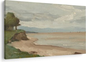 Kép - Jean-Baptiste-Camille Corot, Beach Near Etretat, reprodukciók (90x60 cm)
