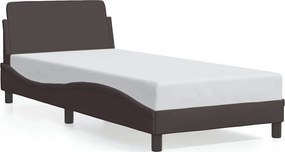 vidaXL sötétbarna szövet ágykeret Dover 80x200 cm