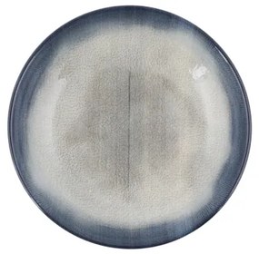 26 részes étkészlet kék/barna/porcelán