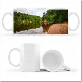 Fotós bögre Trópusok Erdő Tó Strand