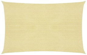 bézs HDPE napvitorla 160 g/m² 2,5 x 4 m