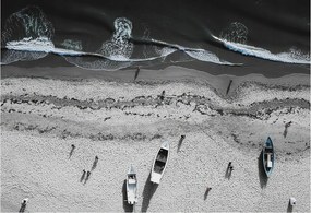 Dekoratív fotótapéta falra Könnyű összeszerelés Tengerparti nyugalom 152x104 Ragasztó