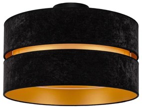 Duolla - Mennyezeti lámpa DUO 1xE27/40W/230V átm. 40 cm fekete/arany