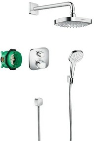 Zuhanyrendszer Hansgrohe Ecostat vakolat alatti résszel együtt króm 27294000