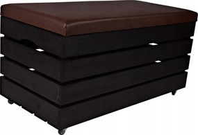 Fa Puff Láda Kerekekkel Láda Tároló