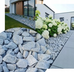 Szürke Kerti Dekorációs Kő Fish Grey Szürke 1kg 3-10cm