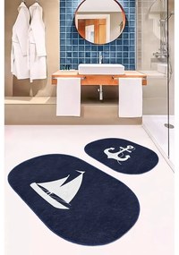 Kék fürdőszobai kilépő szett 2 db-os 60x100 cm – Mila Home