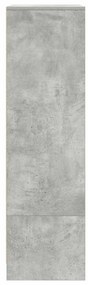 betonszürke szerelt fa szekrény fiókkal 55,5x34x119,5 cm
