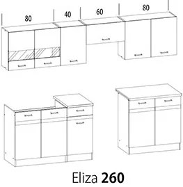 Konyha Estell 260 cm. 762598