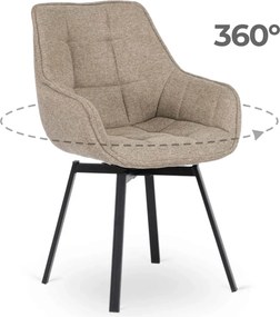 Forgószék bézs – LUNA 2