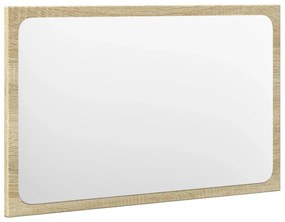 3 részes sonoma tölgyszínű szerelt fa fürdőszobai bútorszett