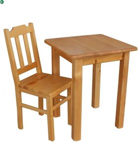 Étkezőasztal kocka 60x60 éger