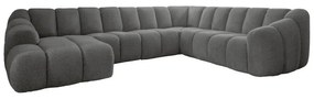 Szürke sarokkanapé (jobb oldali-U alakú) Shell – Miuform
