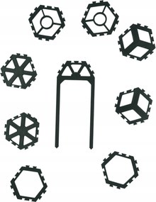 Virágtartó moduláris, moduláris, 57 cm magas