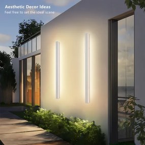 BRILAGI -LED kültéri fali lámpatest LINEAR LED/22W/230V 3000K IP65 100 cm fehér CRI 90