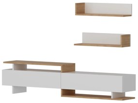Nappali fal Alcaraz (fehér + teak)  . 1101401