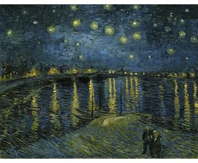 Reprodukciós kép 50x40 cm The Starry Night, Vincent van Gogh – Fedkolor