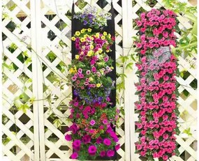 Filc függőleges növénytartó - 7 zseb palánták számára