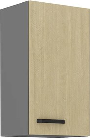 Felső konyheszekrény Scarmi 40 G-72 1F (Antracit + Herringbone scandi). 1049747