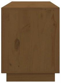 mézbarna tömör fenyőfa TV-szekrény 176x37x47,5 cm