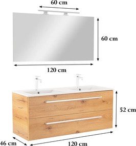 Vario Clam 120 Fürdőszoba komplett szekrény