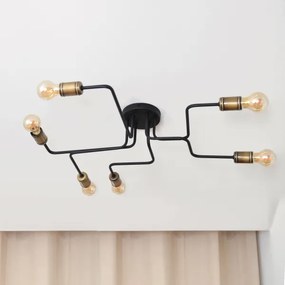 LED Felületre szerelhető csillár TUBE 6xE27/15W/230V