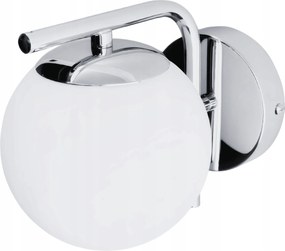 Lámpa modern fali lámpa króm Led gömbök ezüst tejfehér E27