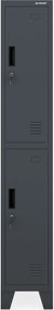 Szociális öltözőszekrény antracit BARTEK 1 Plus 292 x 1720 x 450 mm