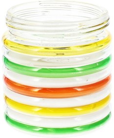 Citronella Stripes repellens gyertya, 780 g, 11 magasság 12 cm, zöld