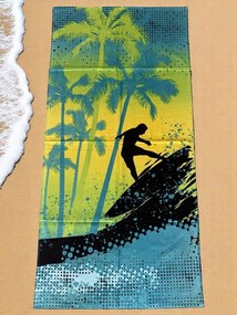 Strand fürdőlepedő FUNNY SURF 70x140 cm